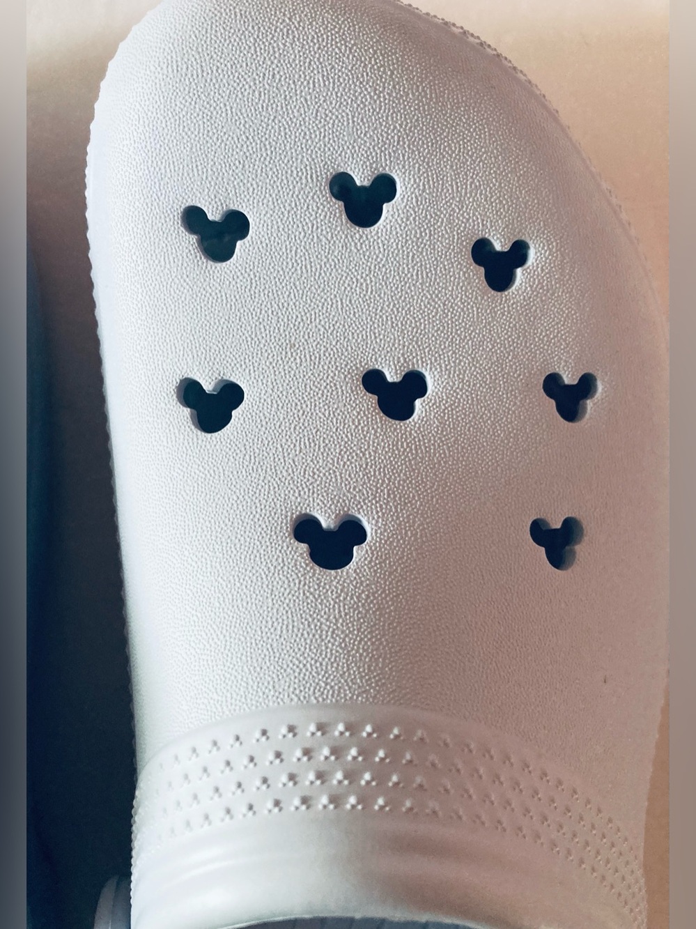 CROCS Womens SZ 11 Mens SZ 9 Light Blue Classic Clog Mules Disney - Picture 4 of 12